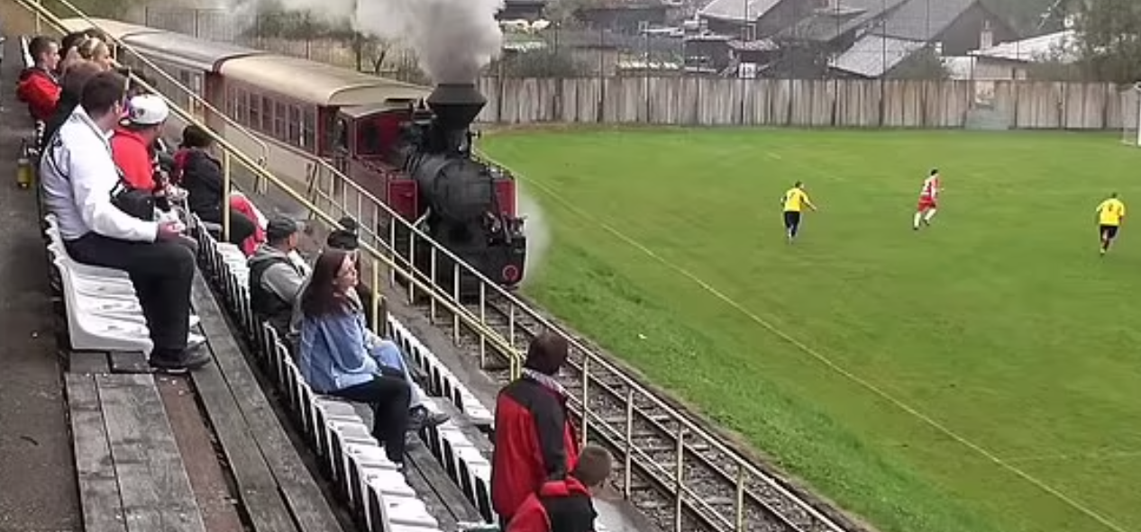 Train across Football Pitch | Slovakia