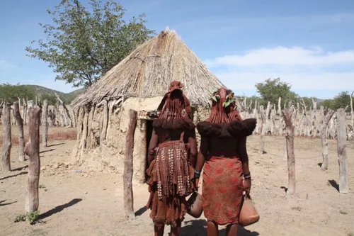 RARE Tribal Food of Namibia!! Himba Life and Food!!