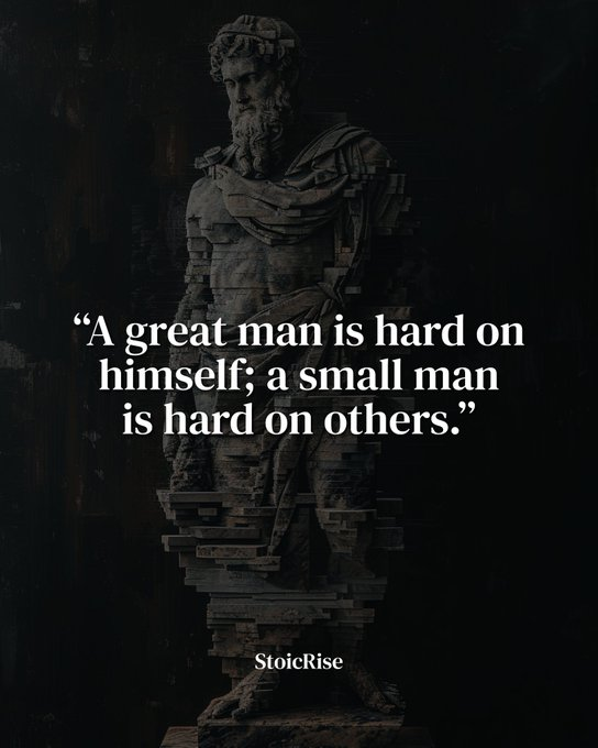 A Great Man is Stoic