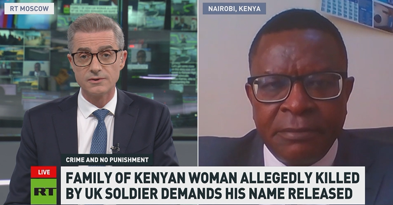 Now on X (Twitter)! Mbiyu Kamau Snr Lawyer on Russian TV about the British Soldiers Legal Case!