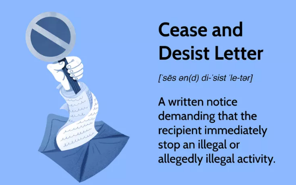 Cease and Desist Letter: Definition, What It Does, and Examples.